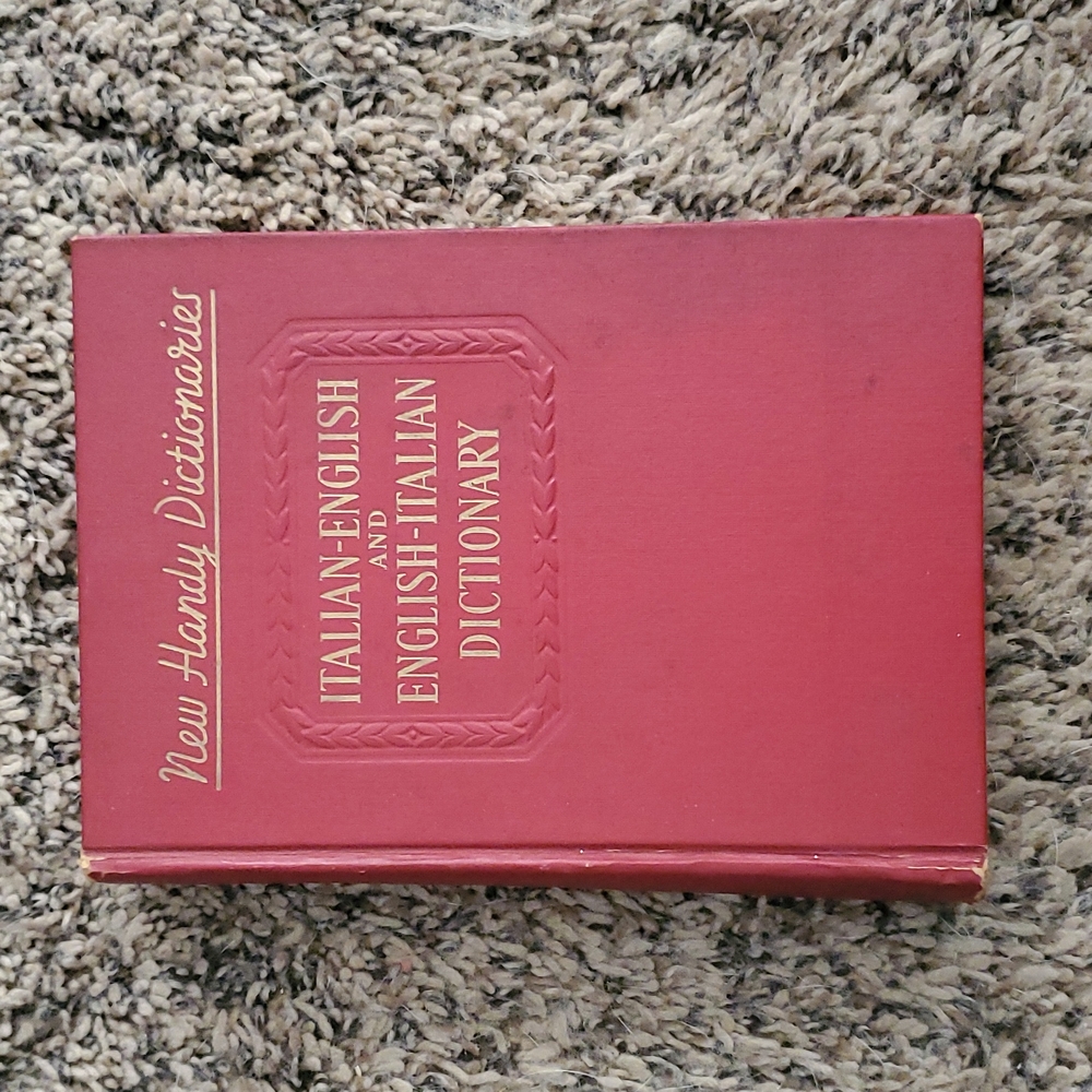 Italian-english hardcover dictionary
